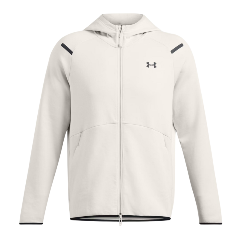 Sweat à capuche beige entièrement zippé Under Armour Sweat à capuche beige entièrement zippé Under Armour